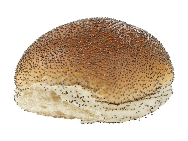 Broodje Wit Maanzaad Rond&nbsp;per 5 verpakt